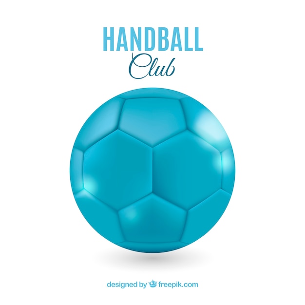 Handballball in der realistischen Art