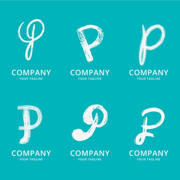 Handbemalte p-Logo-Packung