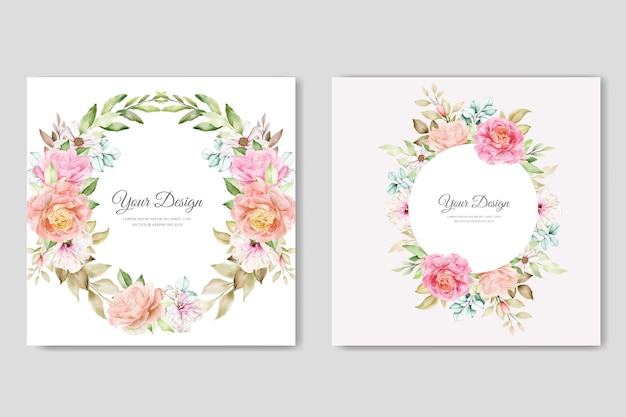 Handgemachte vintage-grußkarte mit gänseblümchen und rosenblüte