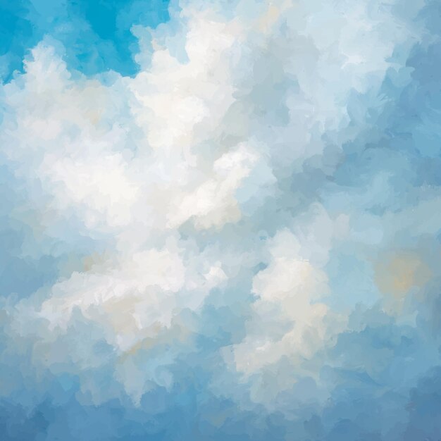 Handgemalte abstrakte Wolken-Hintergrund