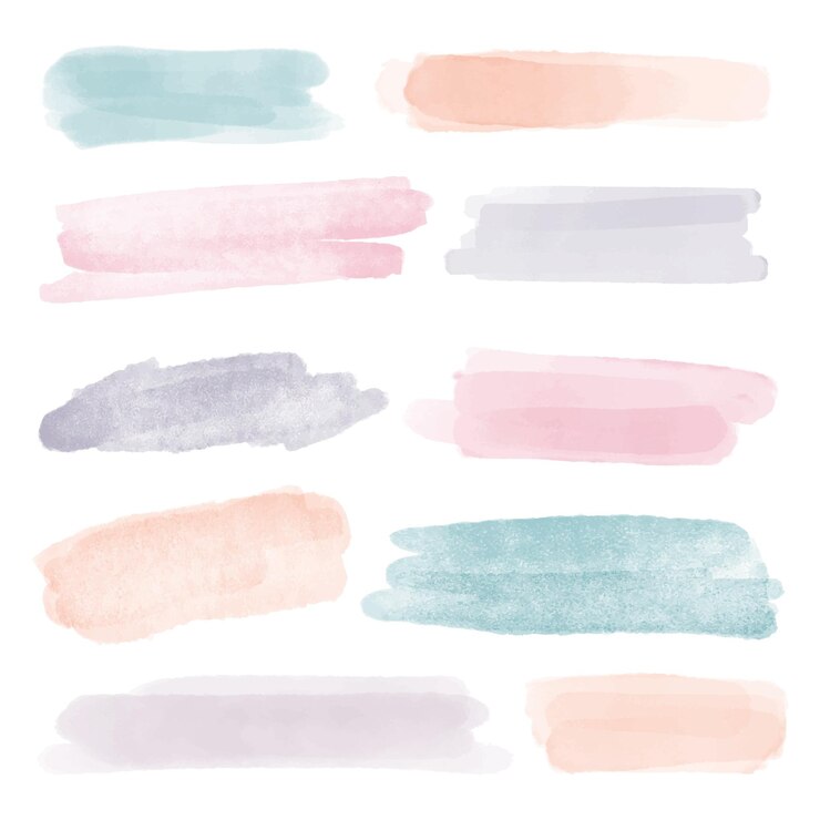 Kostenlose Vektor handgemalte aquarellflecken