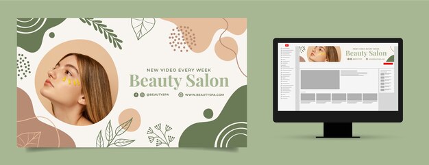 Handgezeichnete Beauty-Vorlage