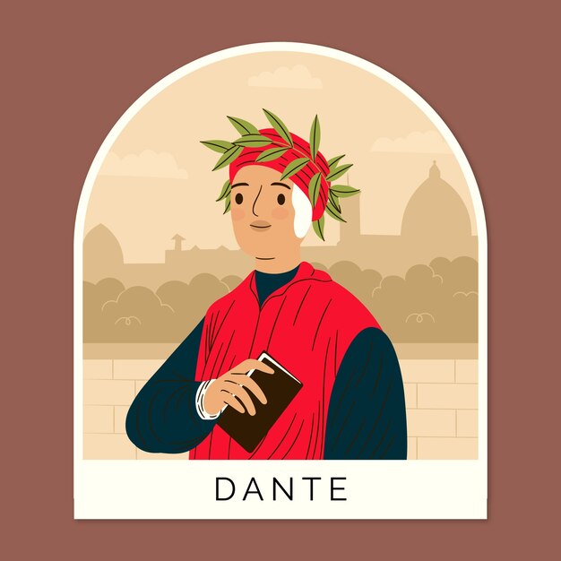 Kostenloser Vektor handgezeichnete dante-illustration