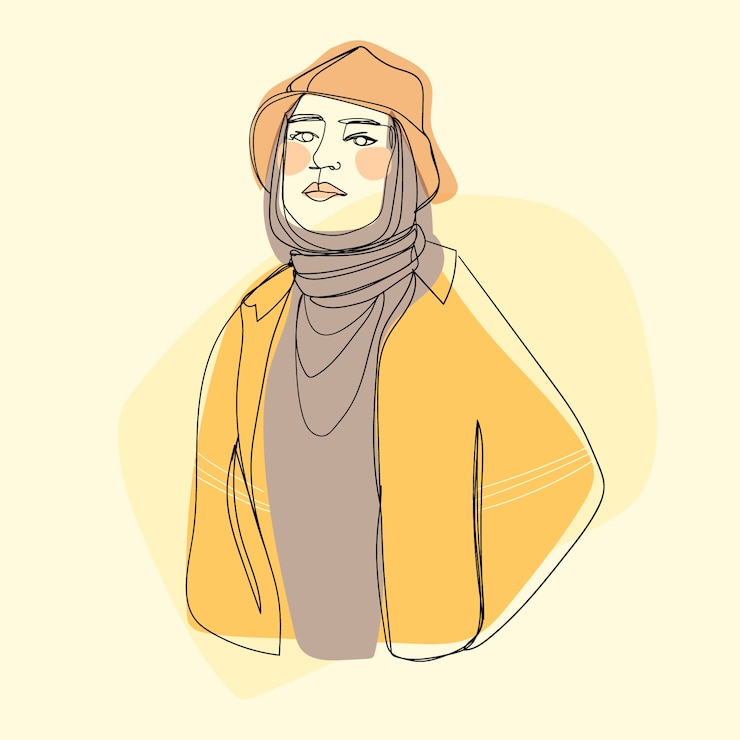 Kostenlose Vektor handgezeichnete einzeilige kunstillustration