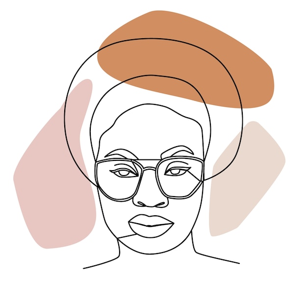 Handgezeichnete einzeilige Kunstillustration