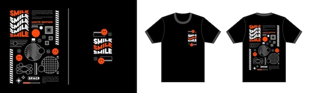 Handgezeichnete Entwürfe für die Illustration von Streetwear