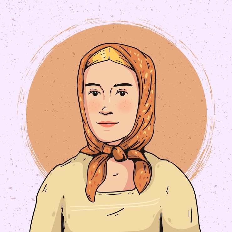 Kostenlose Vektor handgezeichnete ethnische schönheitsillustration