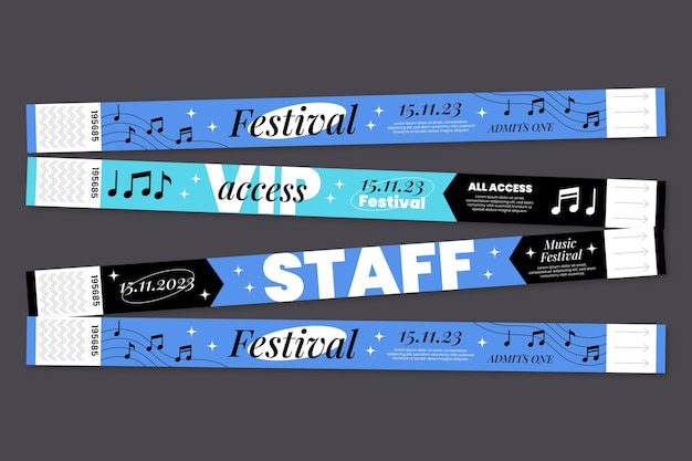Handgezeichnete Event-Armband-Illustration