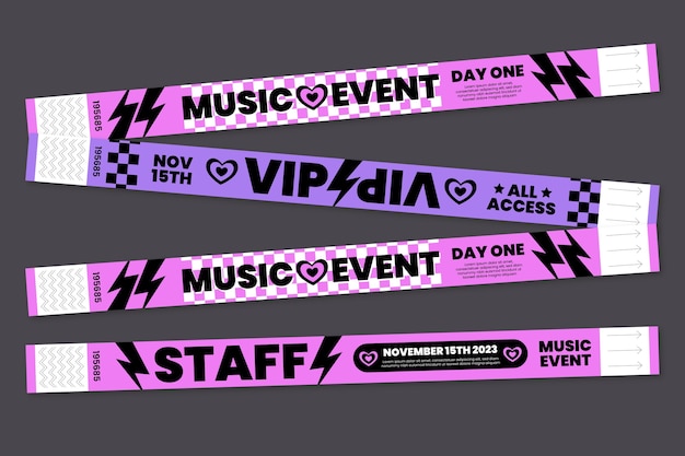 Handgezeichnete Event-Armband-Illustration