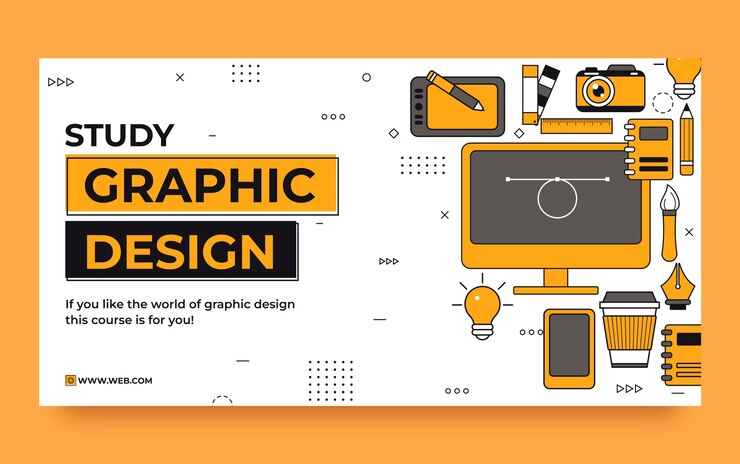 Kostenlose Vektor handgezeichnete facebook-vorlage für grafikdesigner
