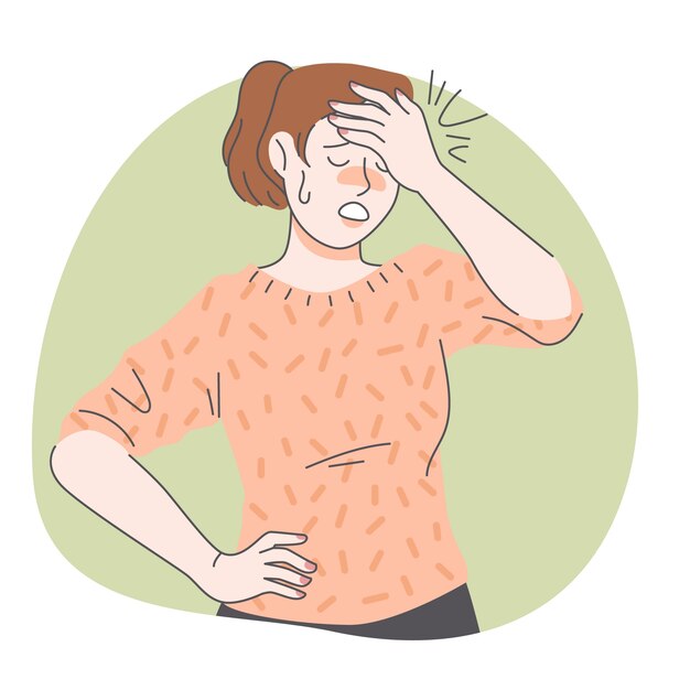 Handgezeichnete Facepalm-Illustration