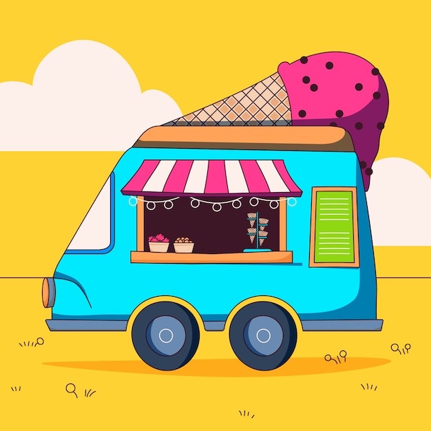 Cartoon Imbisswagen Bilder Kostenloser Download auf Freepik