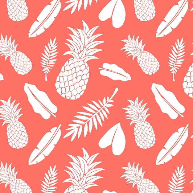 Handgezeichnete hawaiianische Hemdmusterillustration