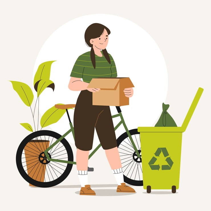 Kostenlose Vektor handgezeichnete lagom-illustration