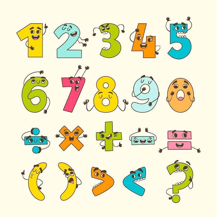 Kostenlose Vektor handgezeichnete mathematische symbole