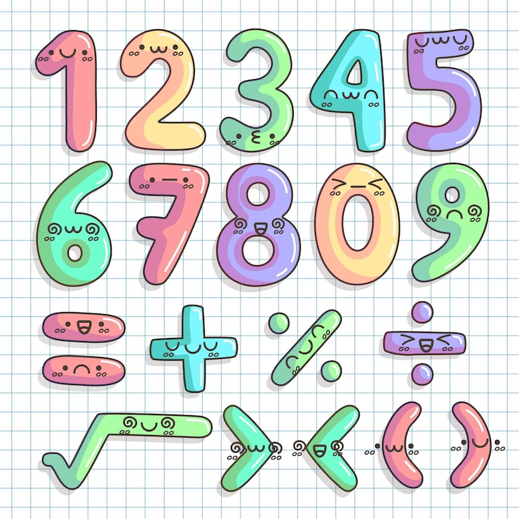 Kostenlose Vektor handgezeichnete mathematische symbole