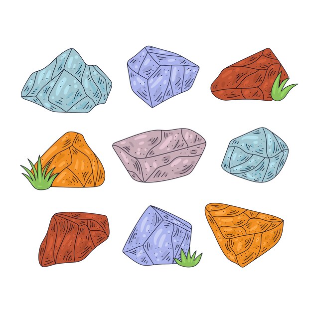 Handgezeichnete Rock-Cartoon-Illustration