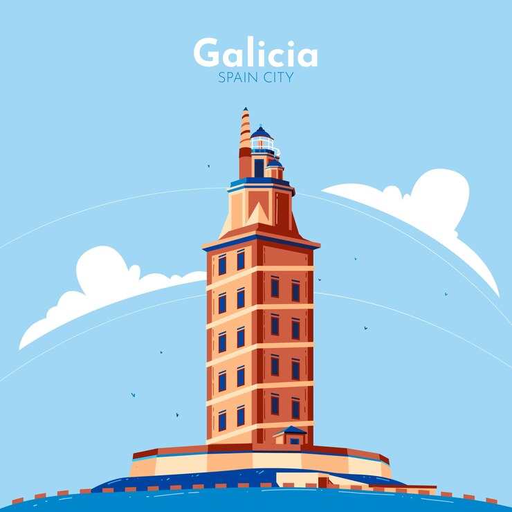 Kostenlose Vektor handgezeichnete spanien-reiseillustration