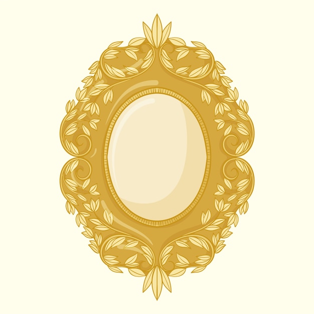 Handgezeichneter goldener Rahmen