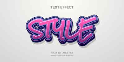 Kostenloser Vektor handgezeichneter graffiti-texteffekt