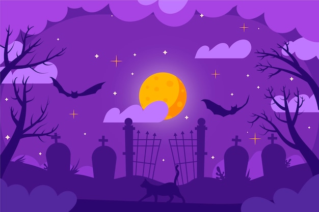 Handgezeichneter halloween-hintergrund