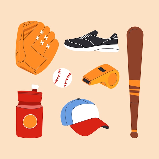 Handgezeichnetes baseball-element
