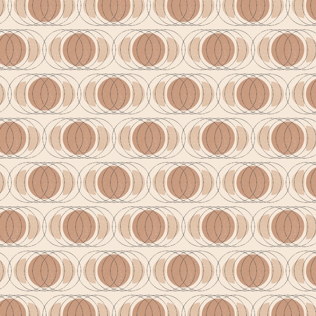 Handgezeichnetes Boho-Design mit geometrischen Mustern