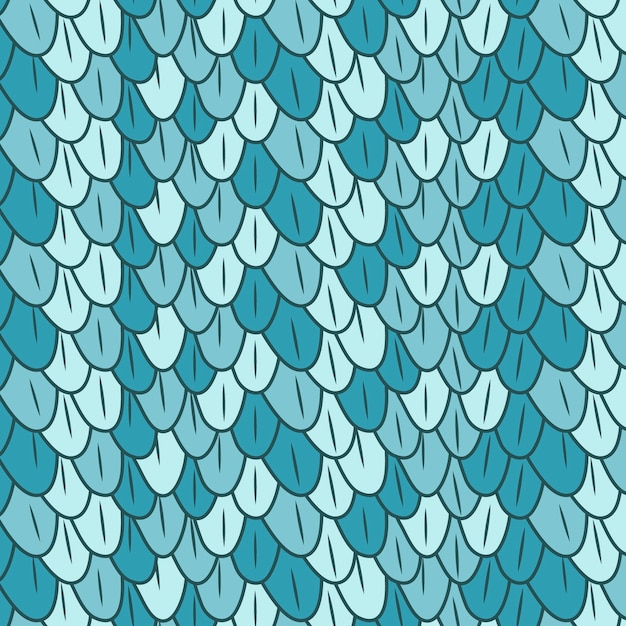 Handgezeichnetes Dachziegelmusterdesign