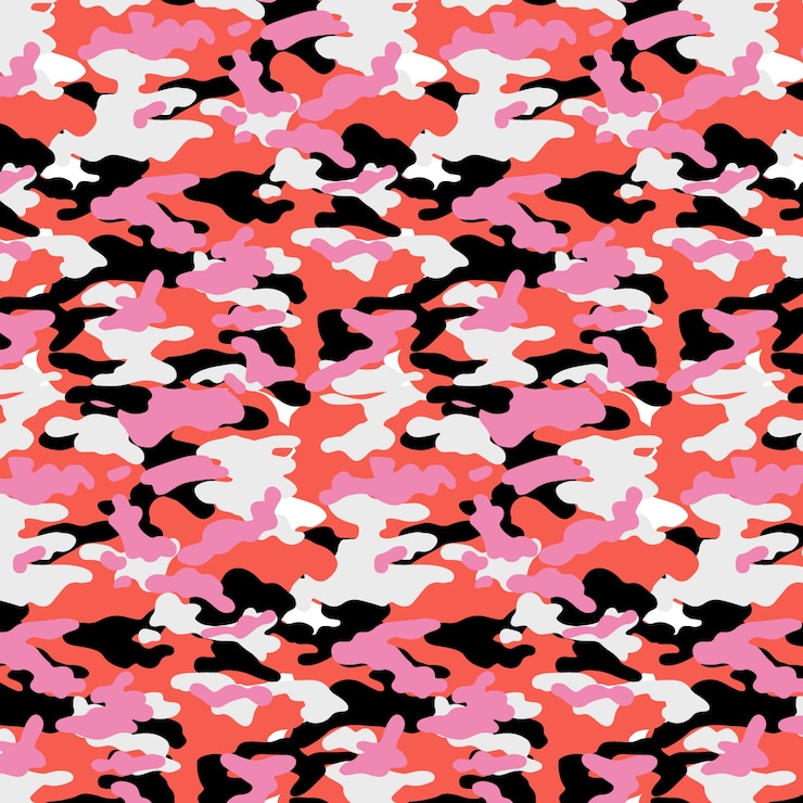Kostenlose Vektor handgezeichnetes digitales camo-muster mit flachem design