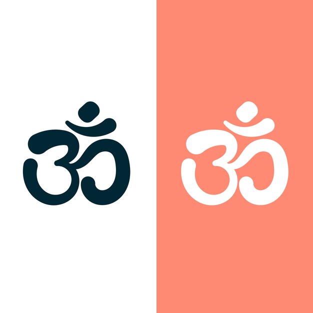 Handgezeichnetes flaches Design OM-Symbol