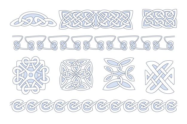 Handgezeichnetes keltisches Grenzdesign