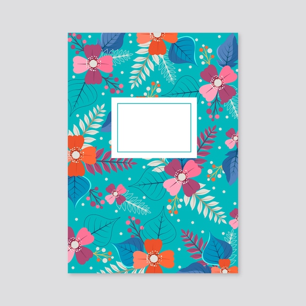 Kostenloser Vektor handgezeichnetes notebook-cover-design