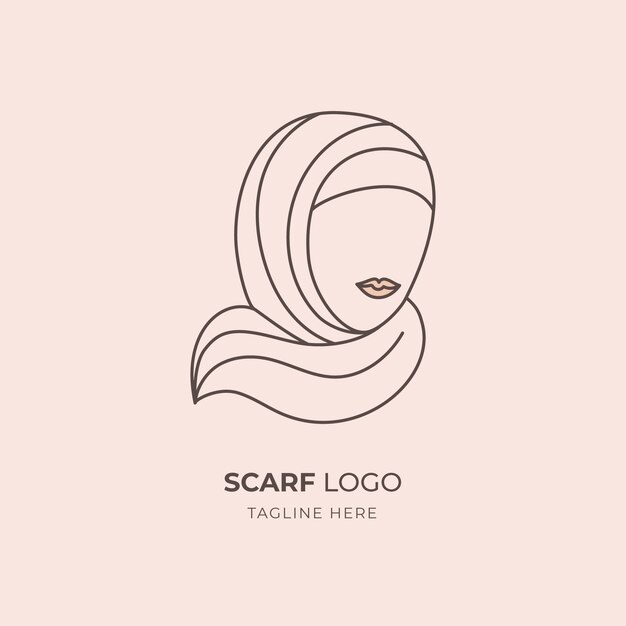 Handgezeichnetes Schal-Logo-Design