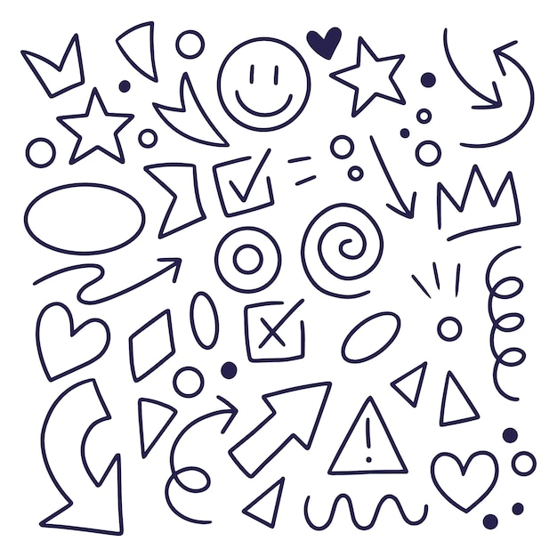 Handgezeichnetes Scribble-Element