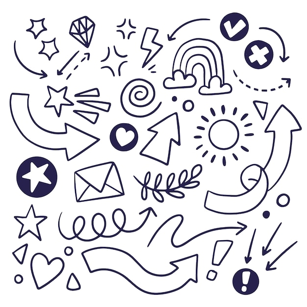Handgezeichnetes Scribble-Element