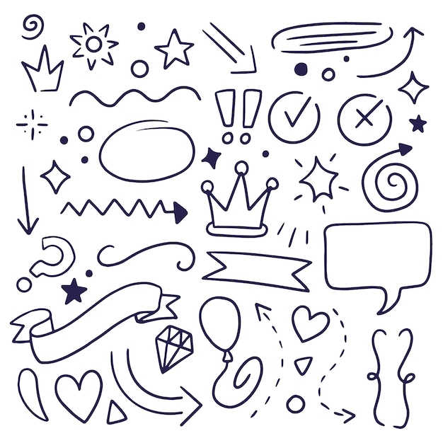 Handgezeichnetes Scribble-Element