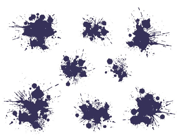 Handgezeichnetes Tintenspritzelement