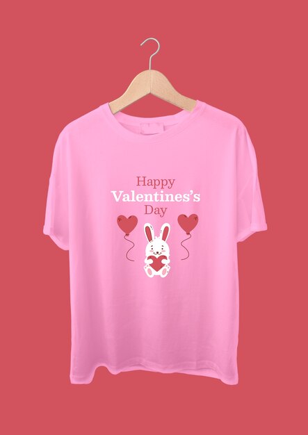 Handgezeichnetes Valentinstagsherz-T-Shirt