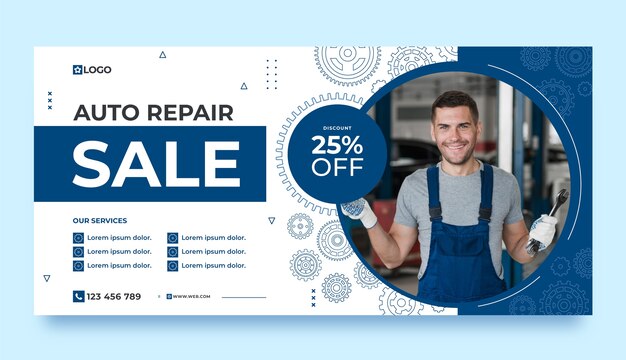 Handgezeichnetes Werkstatt-Template-Design