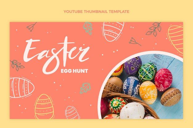 Handgezeichnetes YouTube-Thumbnail zu Ostern