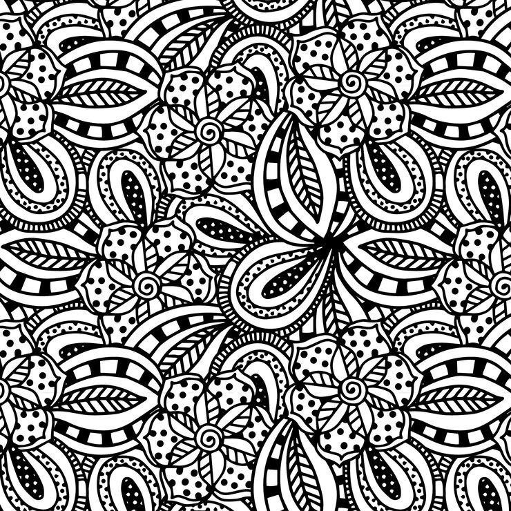 Kostenlose Vektor handgezeichnetes zen-droodle-muster
