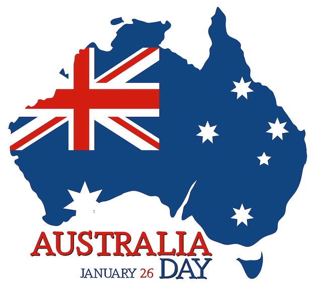 Kostenloser Vektor happy australia day banner-design