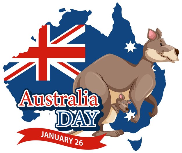 Happy australia day banner