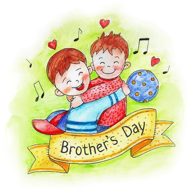 Happy brothers day-grußkarte