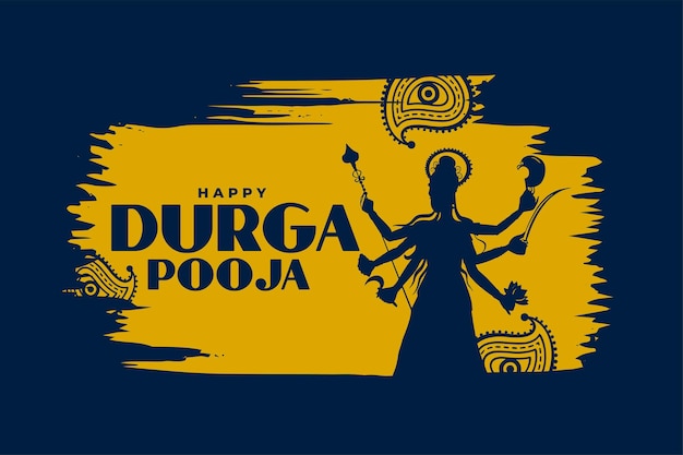 Happy durga puja festival feier hintergrund