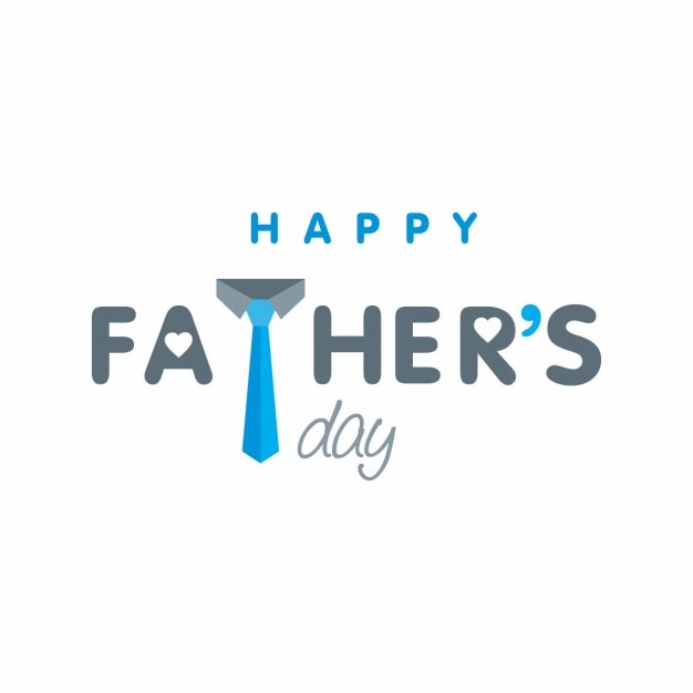 Happy fathers day typographie