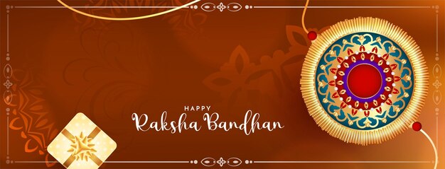 Happy Raksha Bandhan Kulturfestival klassisches Banner-Design