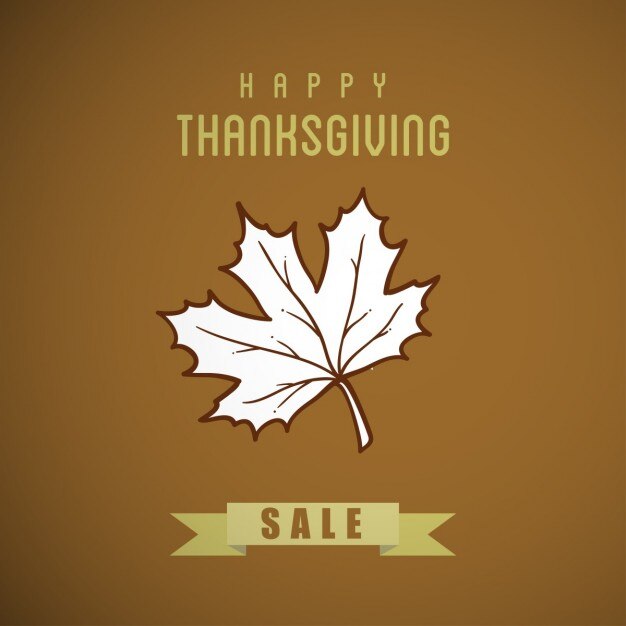 Happy Thanksgiving Day Sale Mapple Blatt