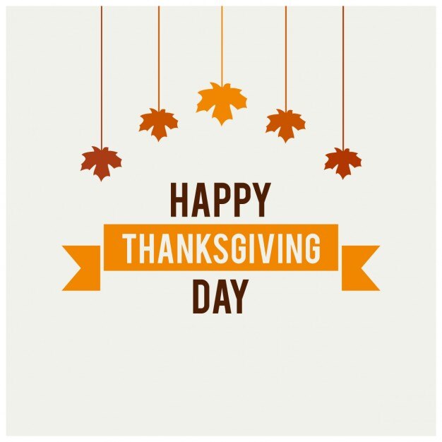Happy Thanksgiving Day Typographie Hintergrund