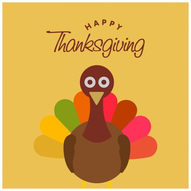 Happy Thanksgiving Tag Cartoon Türkei